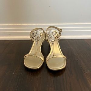Tory Burch Gold Wedge Heel
